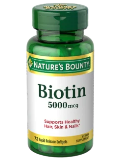 Biotin 5000mcg 72 Softgels